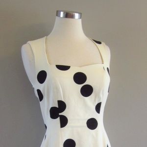 BANANA REPUBLIC Sloan Fit Polka Dot Sheath Dress